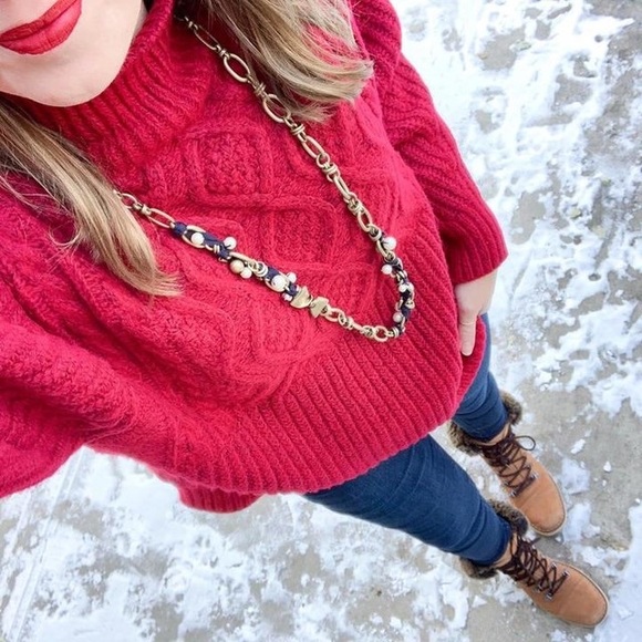 Stella & Dot French Twist Ribbon Necklace - Picture 7 of 8